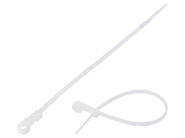 Kabelbinder; met bevestigingsopening; L: 170mm; W: 3,6mm; 175N Kabelbinder; met bevestigingsopening; L: 170mm; W: 3,6mm; 175N